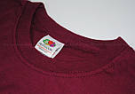 Чоловіча футболка бордова класична ValueWeight Fruit of the Loom XL, 52, фото 8