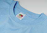 Чоловіча футболка блакитна класична ValueWeight Fruit of the Loom 2XL, 54, фото 6