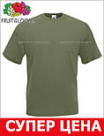Чоловіча футболка оливкова класична ValueWeight Fruit of the Loom 2XL, 54, фото 6