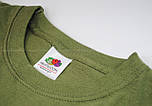 Чоловіча футболка оливкова класична ValueWeight Fruit of the Loom 2XL, 54, фото 9