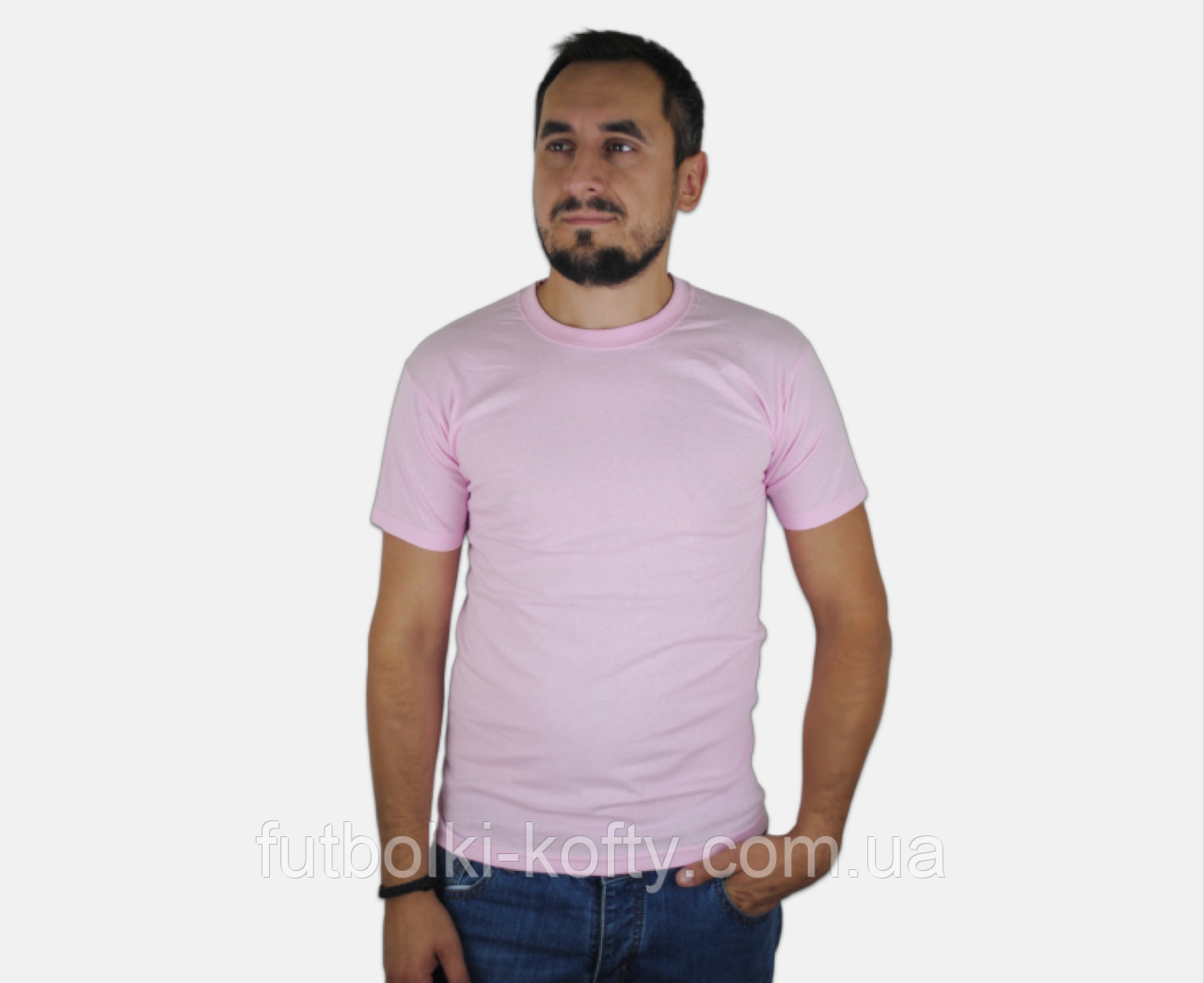 Чоловіча футболка рожева класична ValueWeight Fruit of the Loom 2XL, 54, фото 1