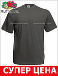 Чоловіча футболка сіра класична (світлий графіт) ValueWeight Fruit of the Loom 2XL, 54, фото 6