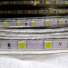 Світлодіодна стрічка СУПЕР-ЯРКА 2835-180 біле світло, 220 В IP65 герметична, фото 5