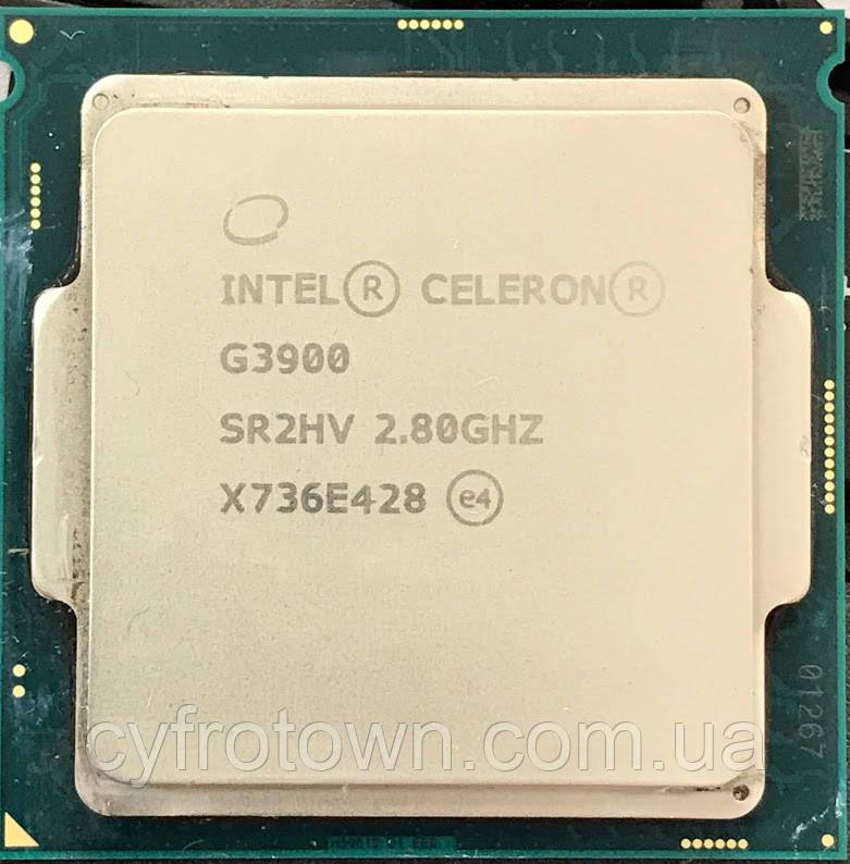 Процесор Intel Celeron G3900 2 ядра 2.8 GHz 8GT s 2MB SR2HV X736E428 s1151 tray бв
