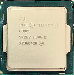 Процесор Intel Celeron G3900 2 ядра 2.8 GHz 8GT s 2MB SR2HV X736E428 s1151 tray бв