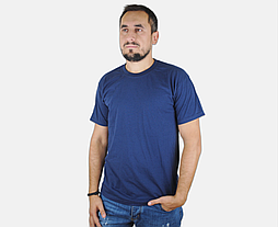 Чоловіча футболка синя класична (темно-синій) ValueWeight Fruit of the Loom 2XL, 54