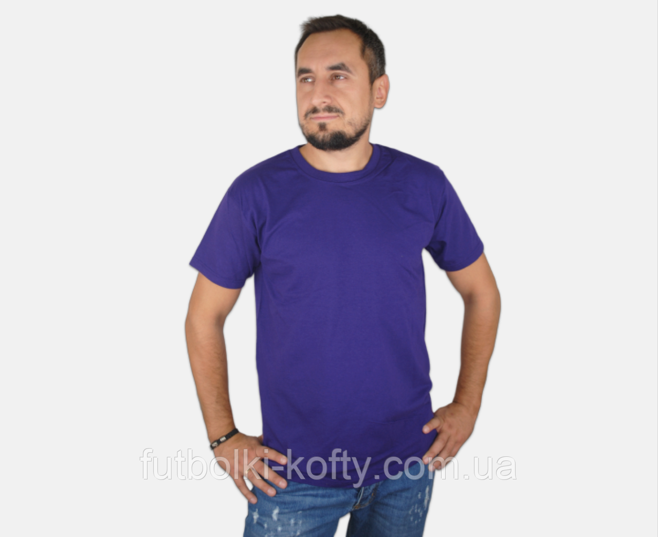 Чоловіча футболка фіолетова класична ValueWeight Fruit of the Loom 2XL, 54, фото 1