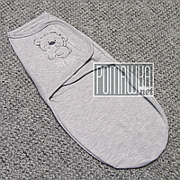 Пелюшка-кокон 0-3 місяці зростання до 68 см европеленка кокон на липучках для сповивання тканина ІНТЕРЛОК 4877