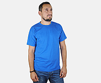 Мужская футболка синяя классическая ValueWeight Fruit of the Loom 2XL, 54