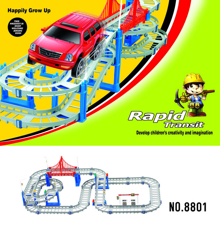 Автотрек з машинкою, 78х38 см (8801), фото 1