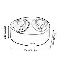 Навушники Bluetooth бездротові Alitek K2 TWS Stereo White/Red, фото 6
