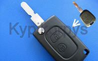 Peugeot (Пежо) 307 выкидной ключ (корпус) 2 - кнопки