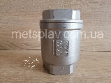 Клапан зворотній з нержавіючої сталі муфтовий 1/2` (Ду 15) AISI 304, фото 2
