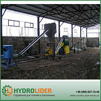 Лінія для виробництва паливних брикетів з тирси і лушпиння