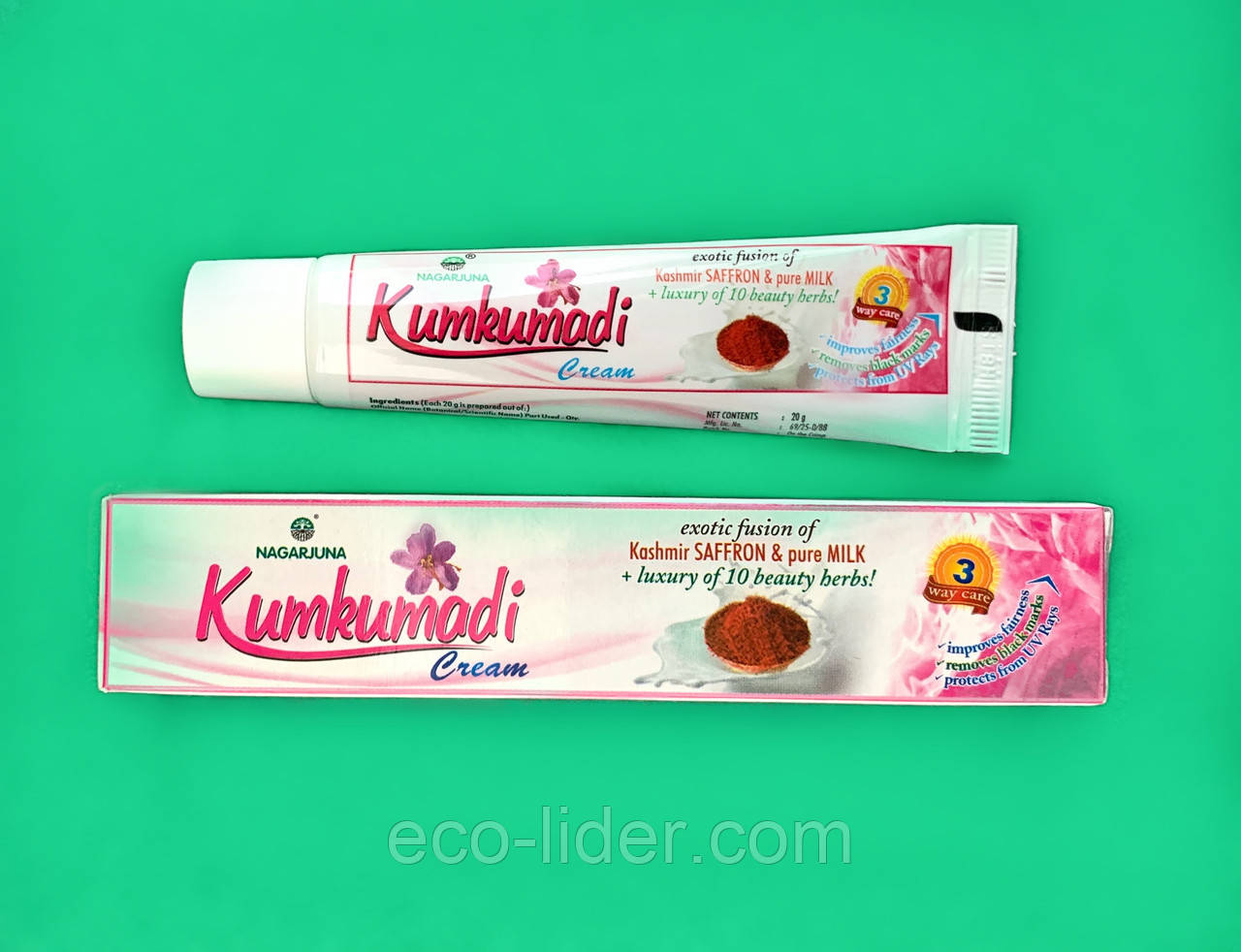 Крем Кумкумади (Nagarjuna KumKumadi Cream) для обличчя, 20 грам, фото 1
