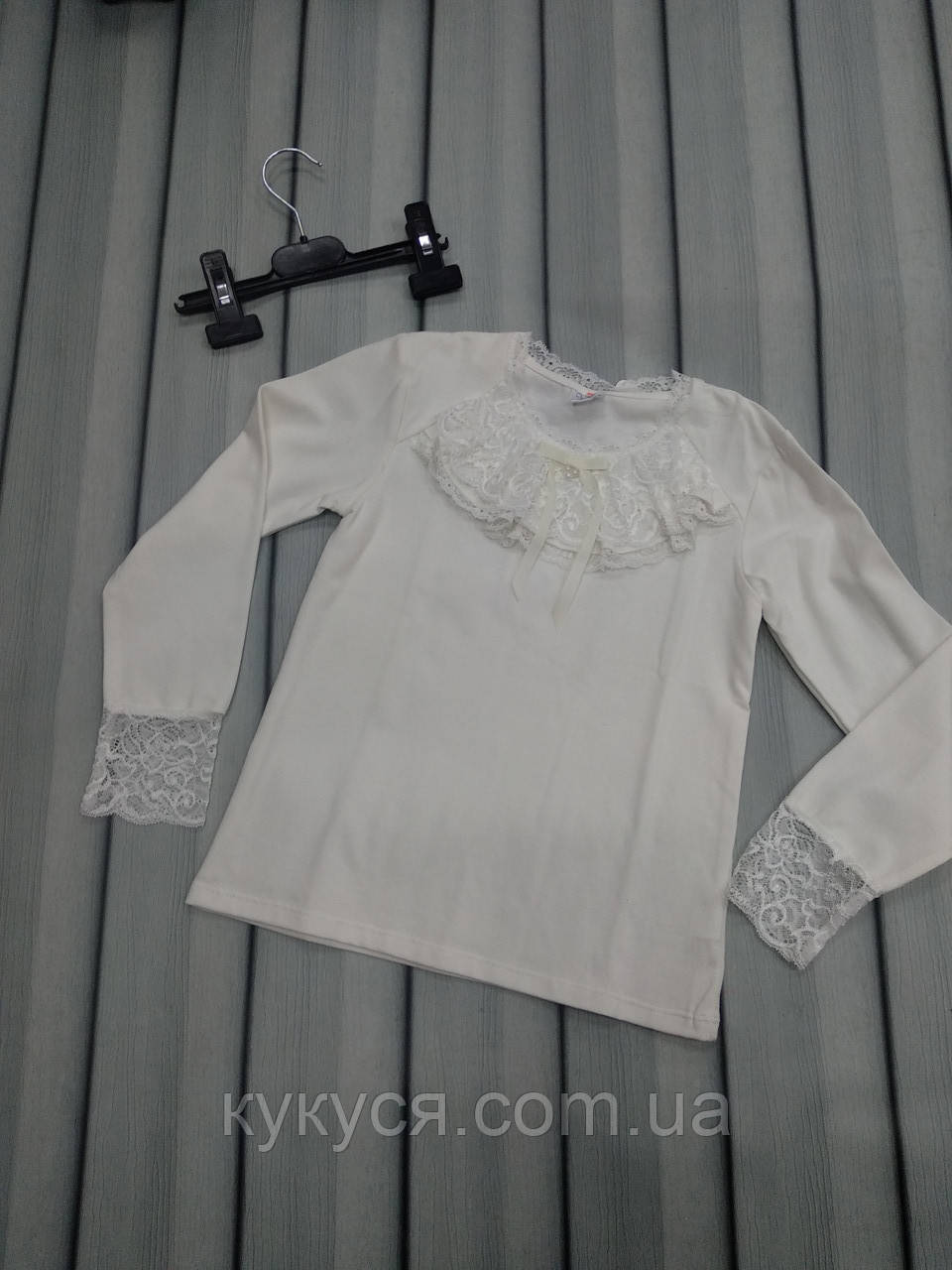 Шкільний реглан блузка для дівчинки, фото 1