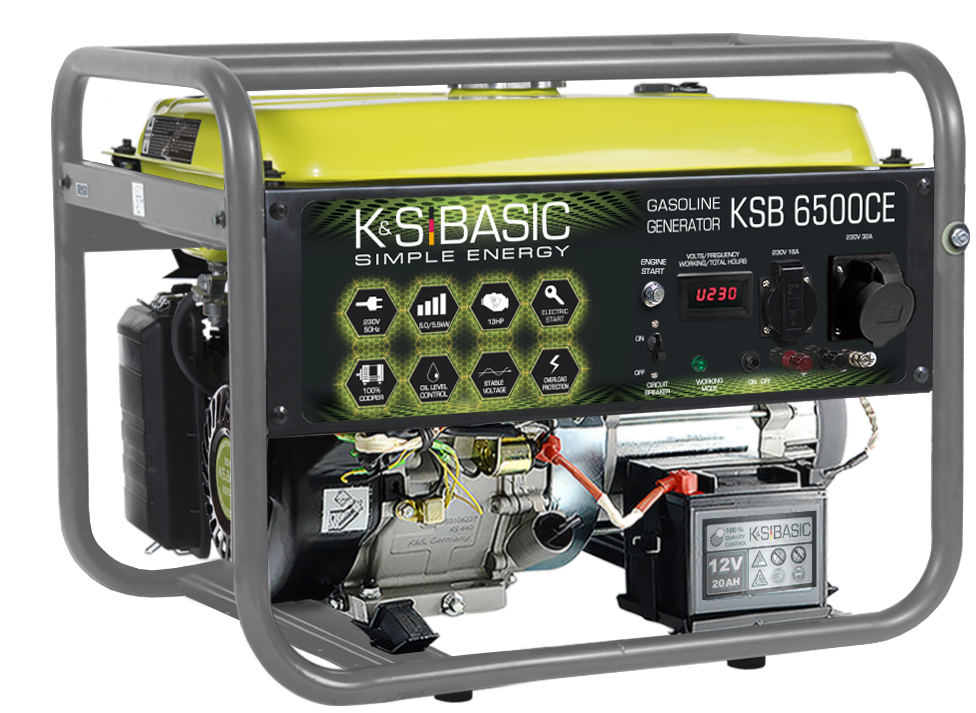 Генератор бензиновий K&S Basic KSB 6500CE (5,5 кВт)