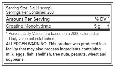 Креатин-моногідрат MusclePharm Creatine Essentials Unflavored 200 порц. 1000 г, фото 3