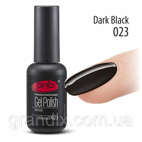 Гель-лак PNB DARK BLACK 023 (8 мл.)