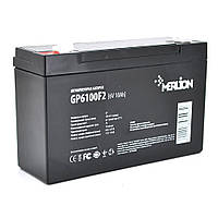 Акумулятор 6В 10Аг Merlion AGM GP6100F2 АКБ 6V 10Ah ( 6v10ah ) для дитячих електромобілів, авто, іграшок, ліхтаря