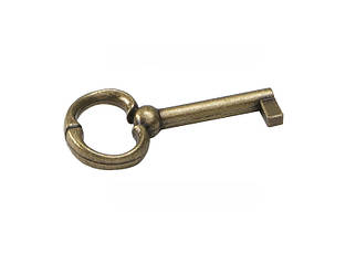 Ключ для меблевого замка E221-110 Antik антична бронза