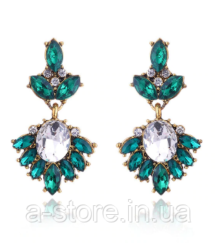 Сережки з камінням, фото 1