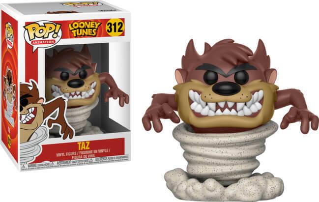 Фігурка Funko Pop Фанко Поп Божевільні Мелодії Луні Тюнз Торнадо Таз Tornado Taz 10 см cartoon LT TT 312, фото 1