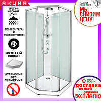 Душова кабіна Ido Comfort Showerama 10-5 100x100 см прозоре/матове скло