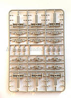 Модель для самостійного складання - візок вантажного вагона тип ЦННІ-Х3 епоха СЖД, УЗ, масштаб 1:87, H0