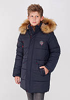 Зимова куртка пуховик для хлопчика DZ-54B (128-152р)