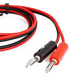Кабель щуп банан — крокодил для тестера, мультиметра 1 м, фото 2