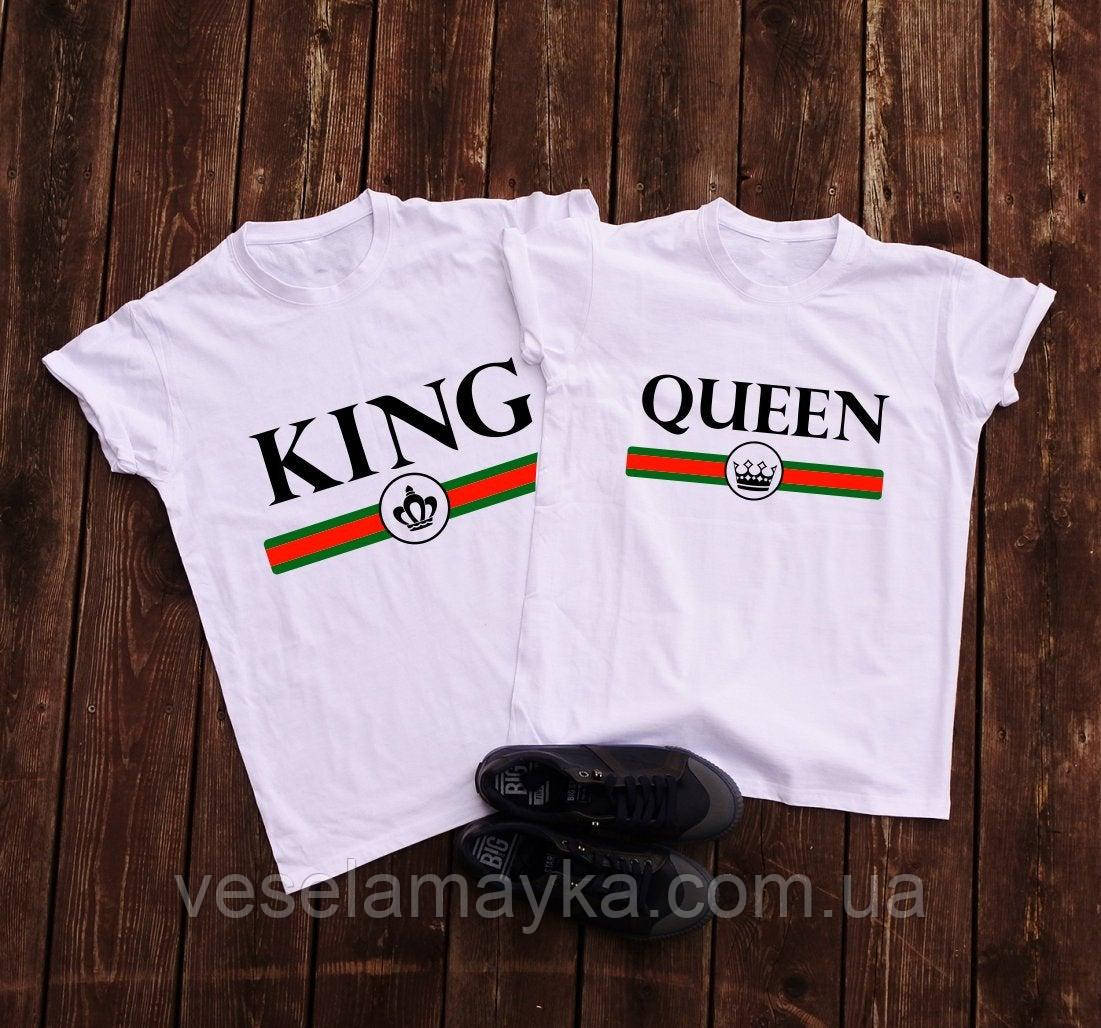 Парні футболки King and Queen