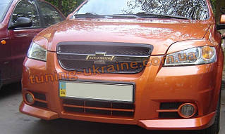 Ікла на передній бампер для Chevrolet Aveo 2005-2011