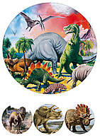 Вафельная картинка "Динозавры" 2