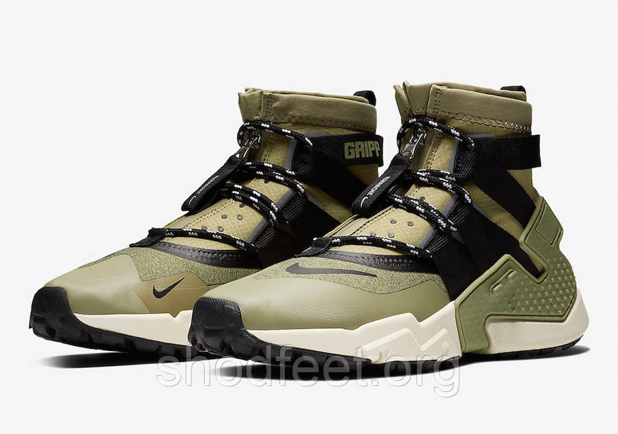 Кросівки Nike Air Huarache Gripp Olive, фото 1