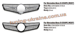 Передня решітка Diamond на Mercedes E-klass coupe C207 2009-2013 рр.