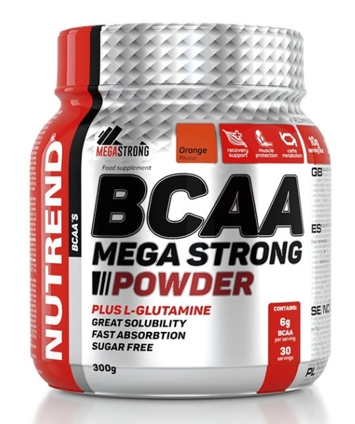 Nutrend BCAA Mega Strong Powder Plus L-Glutamin 300g
