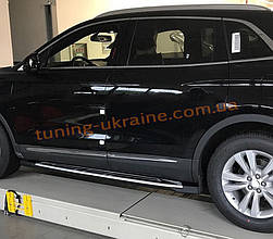 Бічні підніжки оригінальний дизайн V2 на Lincoln MKX 2015+