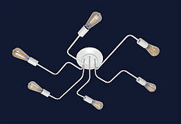 Люстра павук в стилі лофт Levistella цоколь E27 ламп 6 шт колір Білий 756PR0230-6 WH