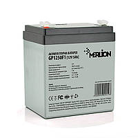 Аккумулятор 12В 5Ач Merlion AGM GP1250F1 АКБ 12v 5ah для UPS, ИБП, ББП