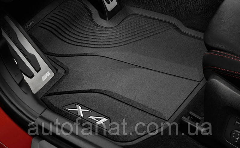 Килимки BMW X4 (G02) 2018-, передні в салон гумові оригінал (51472451585), фото 1