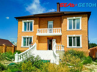 Балюстрада белая с квадратной балясиной из искусственного мрамора в Херсоне 11