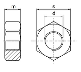 Гайка хром М3, DIN 934, фото 2