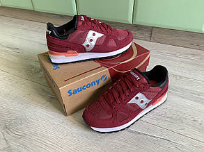 Жіночі оригінальні кросівки Saucony Shadow Original Burgundy/Black бордові з чорним, фото 4