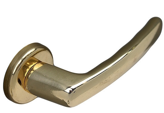 Ручка дверная Ghidini Universal с накладкой под цилиндр латунь полированная (Италия) - фото 6 - id-p1025909259