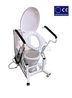 Кресло туалет на колесах, кресло для туалета с подъемным устройством стационарное MIRID LWY001