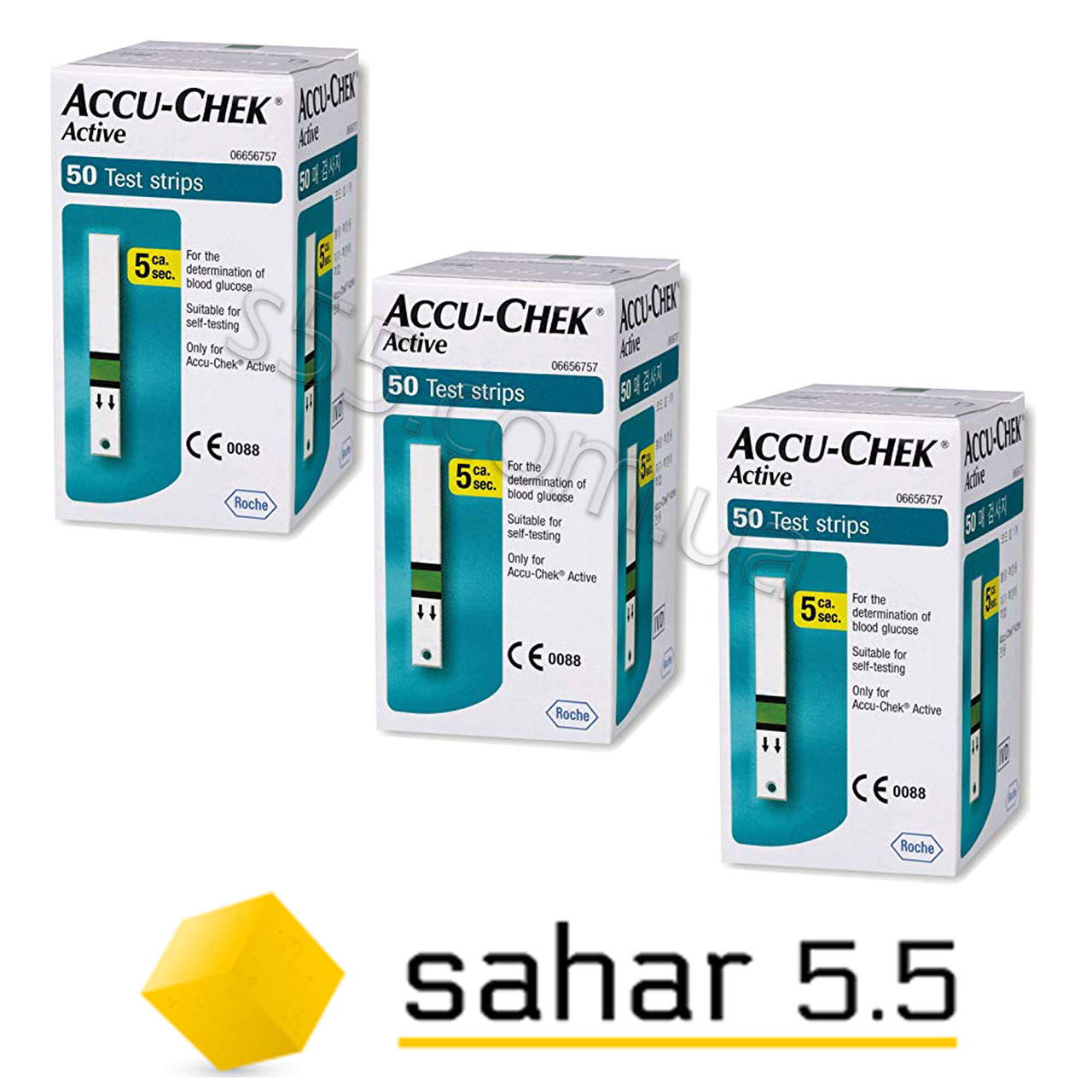 Тест-смужки Акку Чек Актив 3 уп. 50 шт. - Accu Chek Active