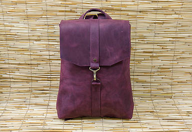 Жіночий рюкзак Монако з натуральної шкіри колір Бордо