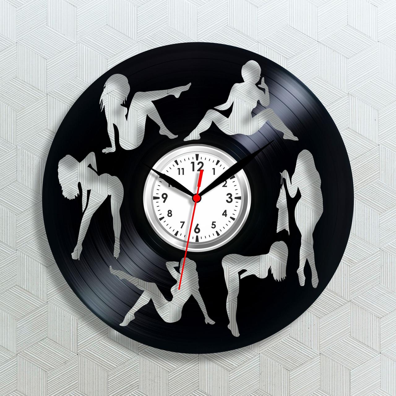 Вініловий годинник Сексі годинник Сексапільні дівчатка Годинник стриптиз Чоловічі подарунки Еротичні леді 30 сантиметрів, фото 1