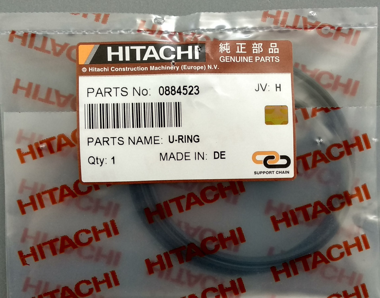 УПЛОТНЕННЯ ПОРШНЯ 0884523 ПЕРЕДНІГО, ЗАДНІГО МОСТА ЕКСКАВАТОРА HITACHI ZX160W, ZX180W, ZX210W, фото 1